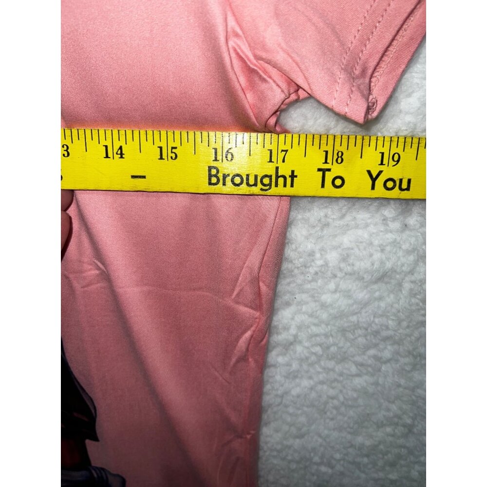 Misses Medium “Good Shoes Take You Good Places” Graphic Tee Pink Polyester Blend - Picture 6 of 7